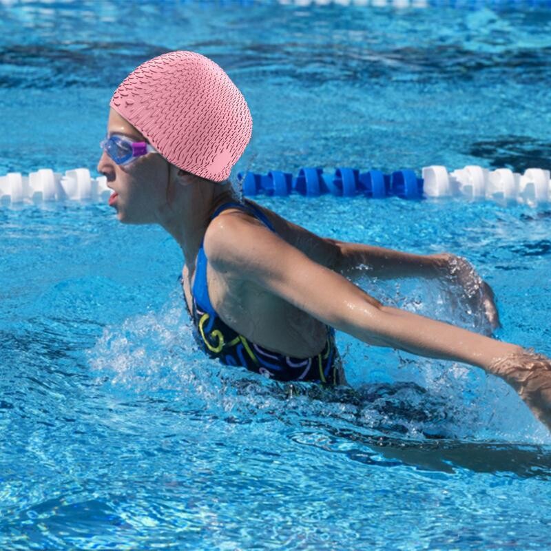 Pălărie de înot de plajă Pălărie de baie din silicon cu elasticitate ridicată Accesorii pentru costum de baie pentru hotel, acasă, piscină de la malul mării, pentru femei, bărbați