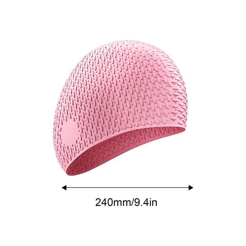 Pălărie de înot de plajă Pălărie de baie din silicon cu elasticitate ridicată Accesorii pentru costum de baie pentru hotel, acasă, piscină de la malul mării, pentru femei, bărbați