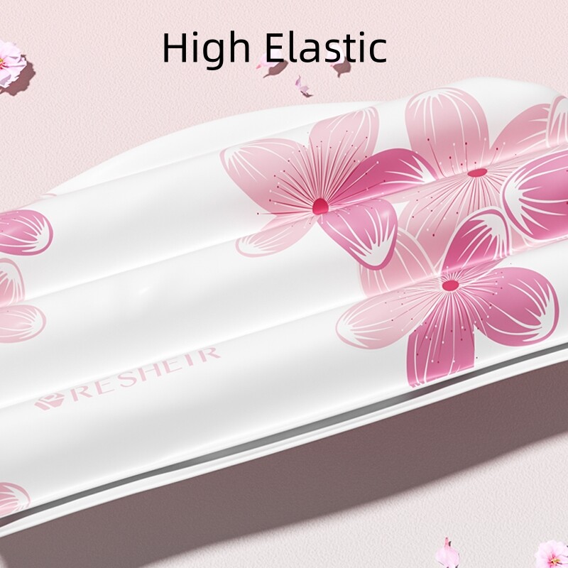 Cască de înot din silicon pentru femei, impermeabilă, anti-alunecare, cu imprimeu, șapcă de înot confortabilă, cu elasticitate ridicată