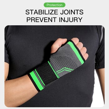 Gym Sports Wristband Προστατευτικό καρπού Palm Guard Υποστήριξη καρπού Ρυθμιζόμενος ιμάντας καρπού Γάντια συμπίεσης για καρπιαία σήραγγα