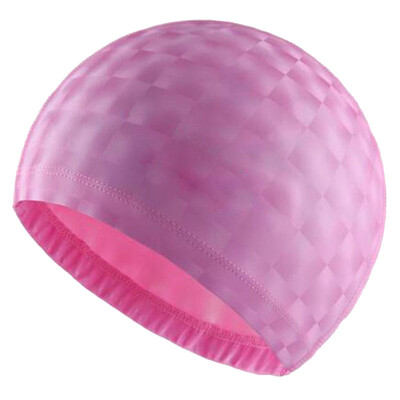 PU auduma peldcepures Vīriešu sieviešu peldbaseina cepure Kristāla ūdens kubs režģi Ūdensizturīgi aizsargā ausis gari mati sporta cepures aksesuāri