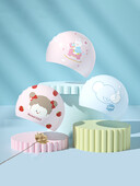 1 buc. Cască de înot pentru copii drăguț și la modă din desene animate, protecție pentru urechi din silicon de înaltă elasticitate, impermeabilă și moale