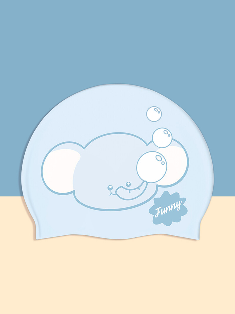 1 buc. Cască de înot pentru copii drăguț și la modă din desene animate, protecție pentru urechi din silicon de înaltă elasticitate, impermeabilă și moale