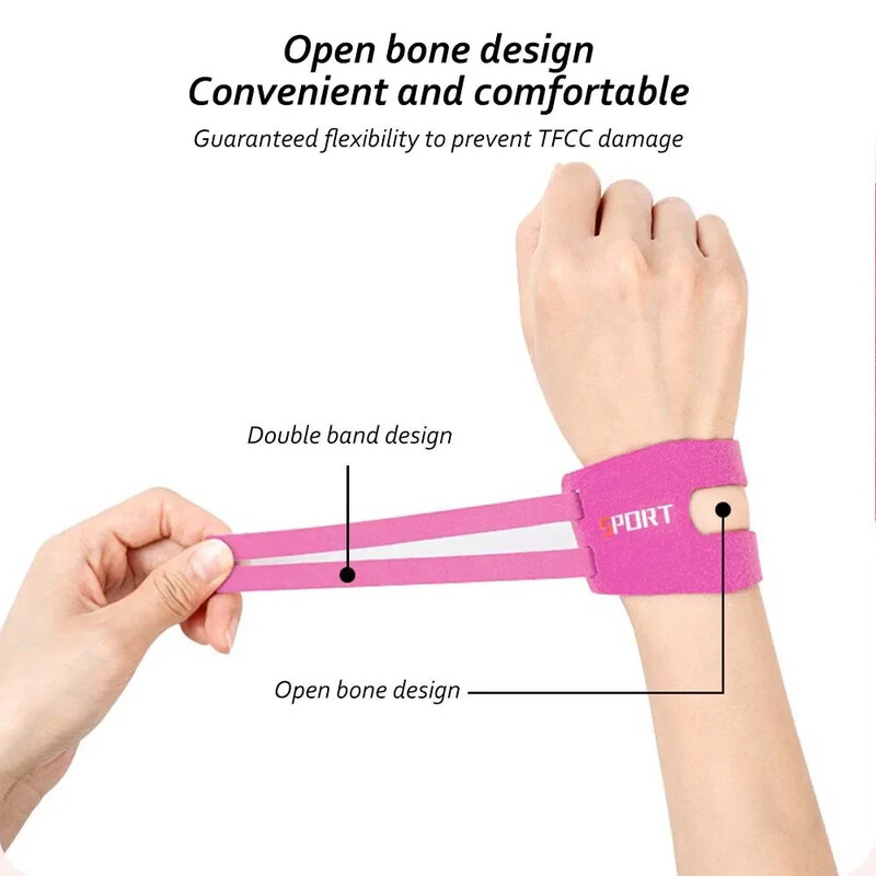 1 buc. Ajustabil, portabil, subțire, sport, bandă de yoga pentru încheietura mâinii, pentru fitness, protecție împotriva entorsei, durere moale, TFCC, pentru leziuni lacrimale.