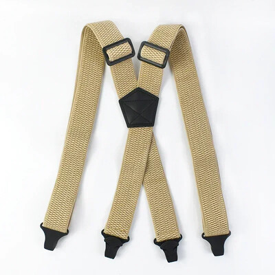 3,5*120 cm Bretele elastice tip X pentru bărbați adulți 4 cleme Catarame din plastic Cureaua Ham de lucru pentru bărbați Accesorii pentru suspensori