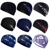 Peldcepures vīriešiem Sieviešu elastīgas neilona ausu aizsargs gariem matiem peldbaseina cepures īpaši plānas peldcepures