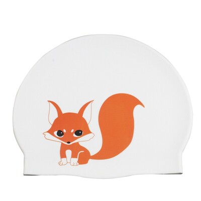Sabiezināta karikatūra kaķu peldcepure elastīga silikona ūdensnecaurlaidīga gari mati ausis aizsargā personību peldcepures sievietēm meitenēm