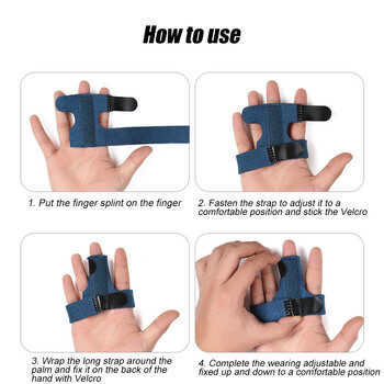 JUUMMP 1Pcs Finger Splint Support for Trigger Finger, Mallet Finger, Baseball Finger, Strein, Sprains, Broken Fingers, Basketball