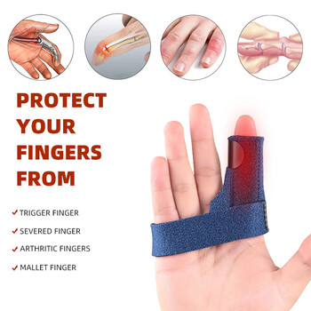 JUUMMP 1Pcs Finger Splint Support for Trigger Finger, Mallet Finger, Baseball Finger, Strein, Sprains, Broken Fingers, Basketball