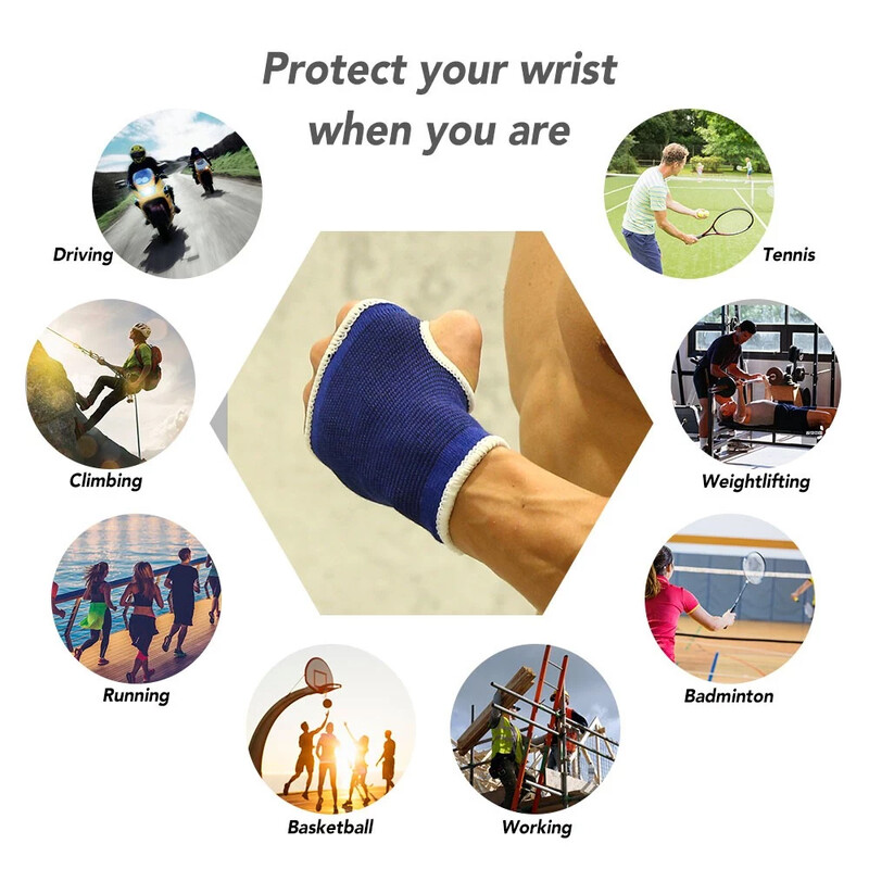 1 pár rukavíc na podporu zápästia, palec, zápästie, popruh na rukavice, elastické ortézy na šport, úľava od bolesti zápästia a artritída