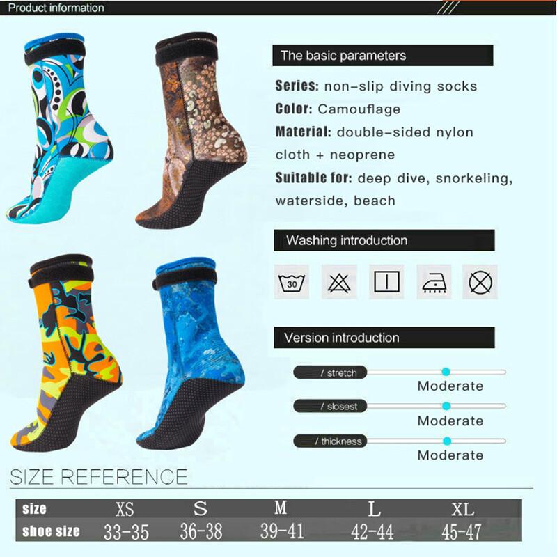 Odrasli Tinejdžeri Djeca 3 mm neoprenske termalne čarape za ronjenje na plaži Čizme za plivanje Cipele za vodu Cipele za ronjenje s maskom i disalicom Surfanje Ronilačke čarape