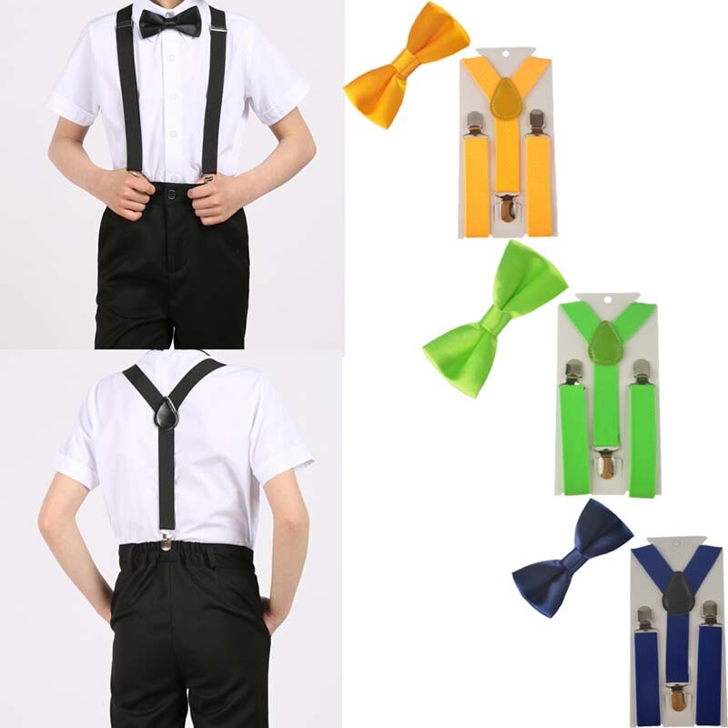 Regulējami ballītei 2gab. Sukariņi Meitenes Y Mugura Bērniem Taurītes Elastīgās Bērnu Kaklasaites Bikšturi Puiši