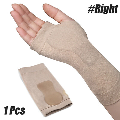 1 vnt riešo nykščio atramos kompresinės pirštinės, riešo petnešos suspaudimo rankovės su minkštu gelio padėklu nuo artrito, riešo kanalo įtvaras