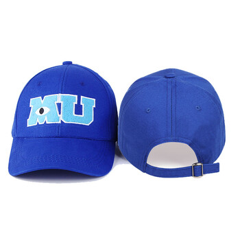 Κόμικ Καπέλα μπέιζμπολ Ανδρικά Γυναικεία Cotton Monsters University MU Κέντημα Μεγάλο καπέλο ματιών Unisex Καπέλα ηλίου Snapback Καπέλα φορτηγού Gorras