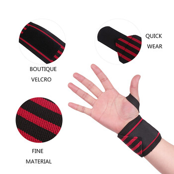 1PC Professional Nylon Wrist Band Fitness Gym Wraps For Powerlifting Ανύψωση Βαρών Προπόνηση Ενδυνάμωσης Σιδεράκια στήριξης καρπού