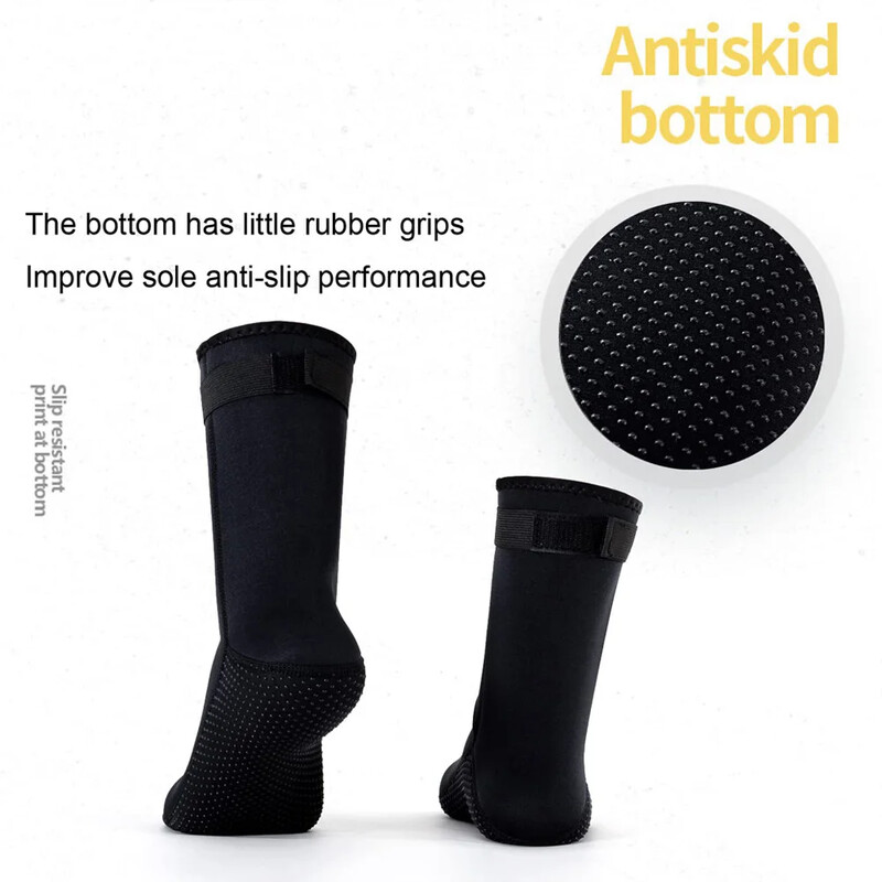 3mm Neopren Scufundari Echipament de snorkelling la rece Șosete de plajă Șosete de scufundări îngroșate Șosete de plajă impermeabile Nou