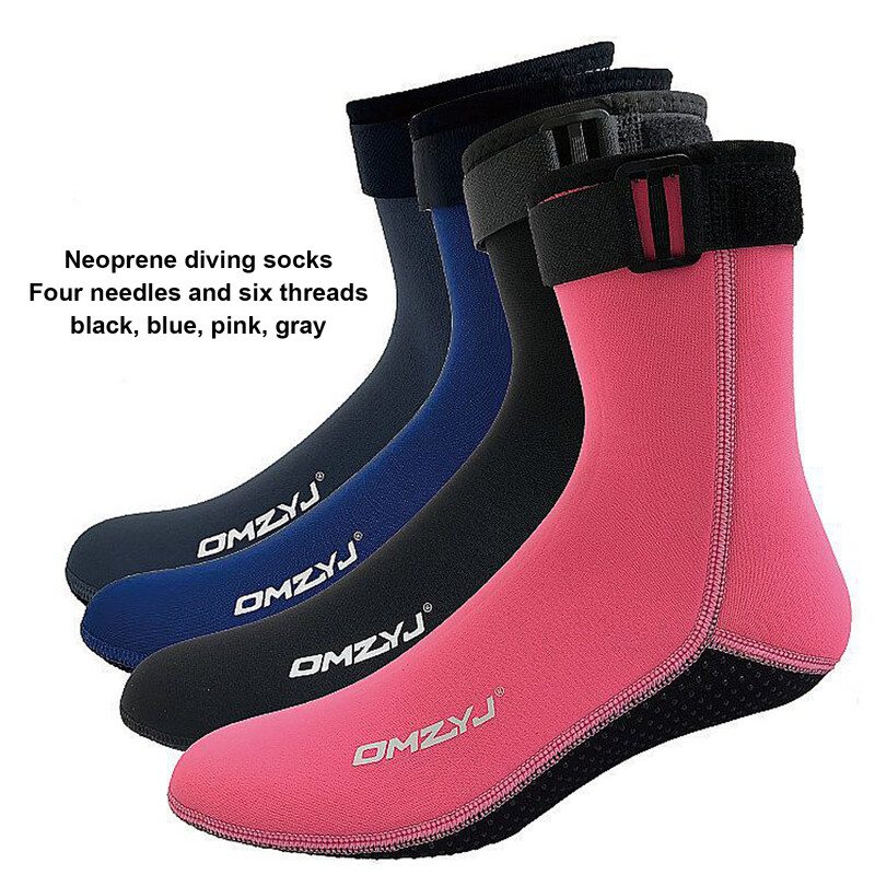 3 mm nardymo kojinės Neopreno paplūdimio vandens kojinės terminiai hidrokostiumo batai neslystantys nardymo kojinės plaukiojimui plaustais, paviršiniu nardymu, buriavimu, plaukimui