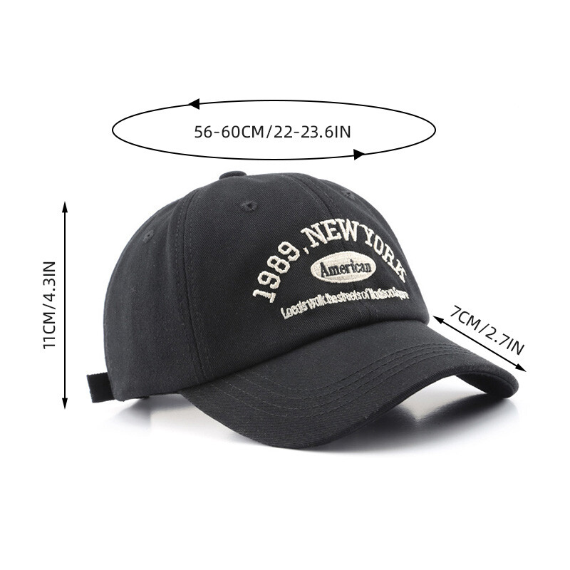 Broderie cu litere noi Pălării de baseball unisex pentru bărbați, femei, șapcă snapback din bumbac moale, sport în aer liber, pălărie de camioner, casquette