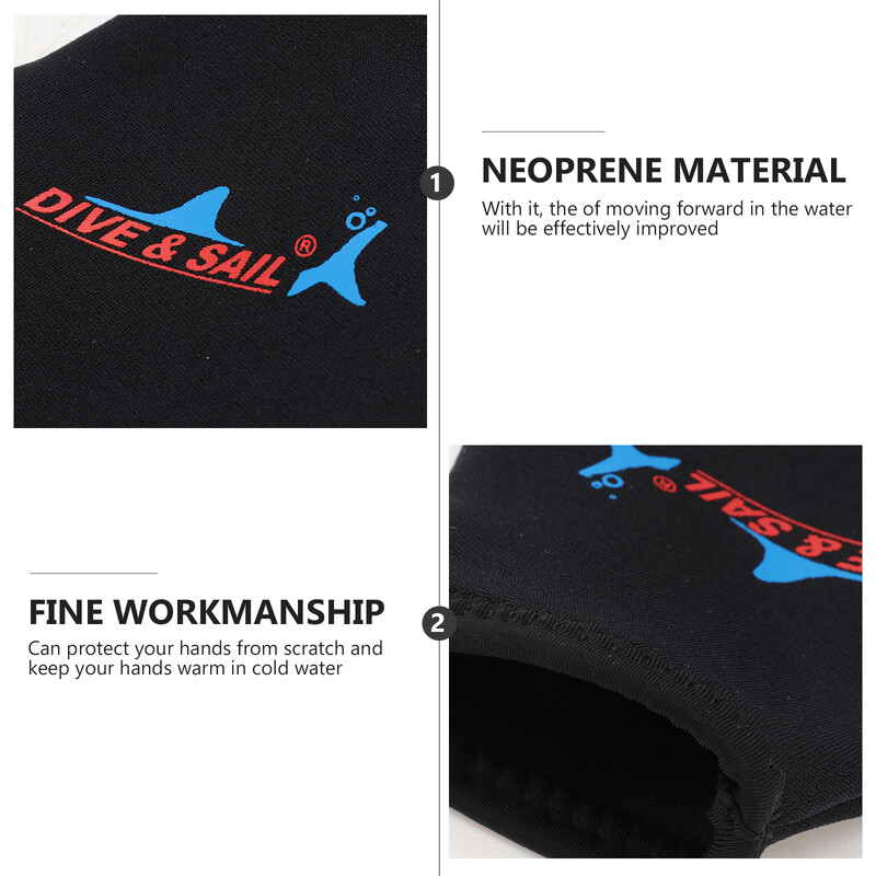Aripioare de mână Sporturi acvatice Mănuși de scufundări 5 mm Accesorii pentru înot Vâslă pentru piscină Clopote mut cu gantere Palete cu palmă Degetul complet