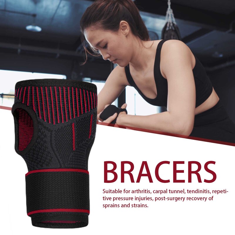 Brace pentru încheietura mâinii, unisex, reglabil, pentru încheietura mâinii, pentru ridicarea greutăților, antrenament în sală, pentru încheietura mâinii, bretele, pentru fitness