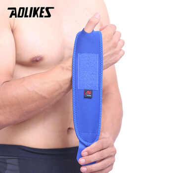 AOLIKES 1PCS Sports Wristband Ιμάντες στήριξης καρπού Περιτυλίγματα για ποδηλασία τρέξιμο άρση βαρών γυμναστήριο Γυμναστήριο μπάντες τένις