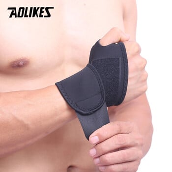 AOLIKES 1PCS Sports Wristband Ιμάντες στήριξης καρπού Περιτυλίγματα για ποδηλασία τρέξιμο άρση βαρών γυμναστήριο Γυμναστήριο μπάντες τένις