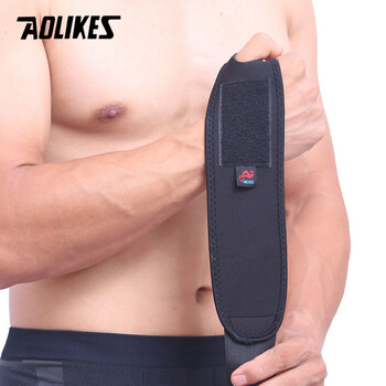 AOLIKES 1PCS Sports Wristband Ιμάντες στήριξης καρπού Περιτυλίγματα για ποδηλασία τρέξιμο άρση βαρών γυμναστήριο Γυμναστήριο μπάντες τένις