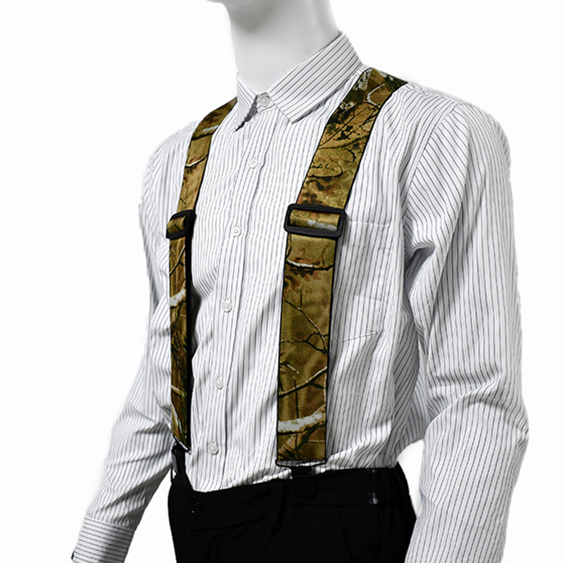 Deepeel Adults vīriešu balstiekārtas 5 cm platas elastīgas lencēm maskēšanās X-Type 4 klipši regulēšanas siksniņa Vīriešu bikšturi vīriešu siksniņa