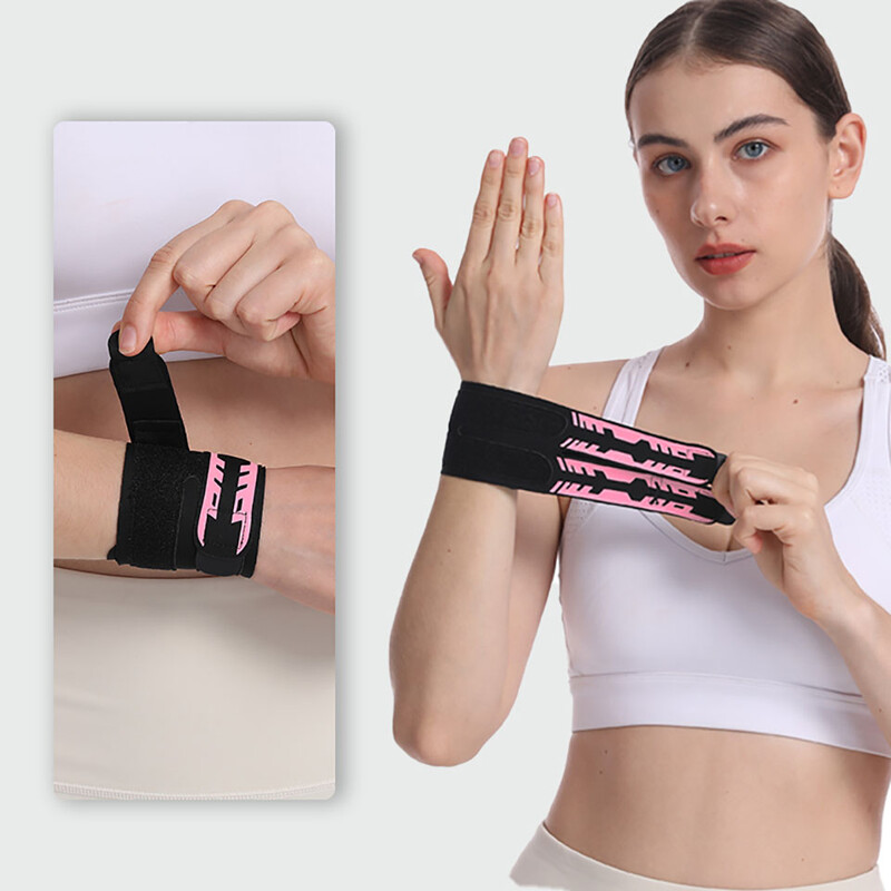 GOBYGO 1 buc. Bretetă subțire respirabilă pentru încheietura mâinii, leziuni sportive, fitness, anti-entorsă, brățări de compresie, gimnastică, baschet, badminton, tenis