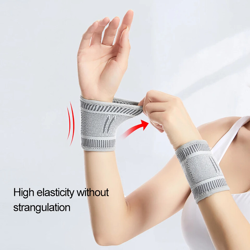 1 buc. Protecție pentru încheietura mâinii, cu autoîncălzire, Suport de compresie pentru încheietura mâinii, pentru mânecă de protecție a articulațiilor de tenis de badminton, menține căldura