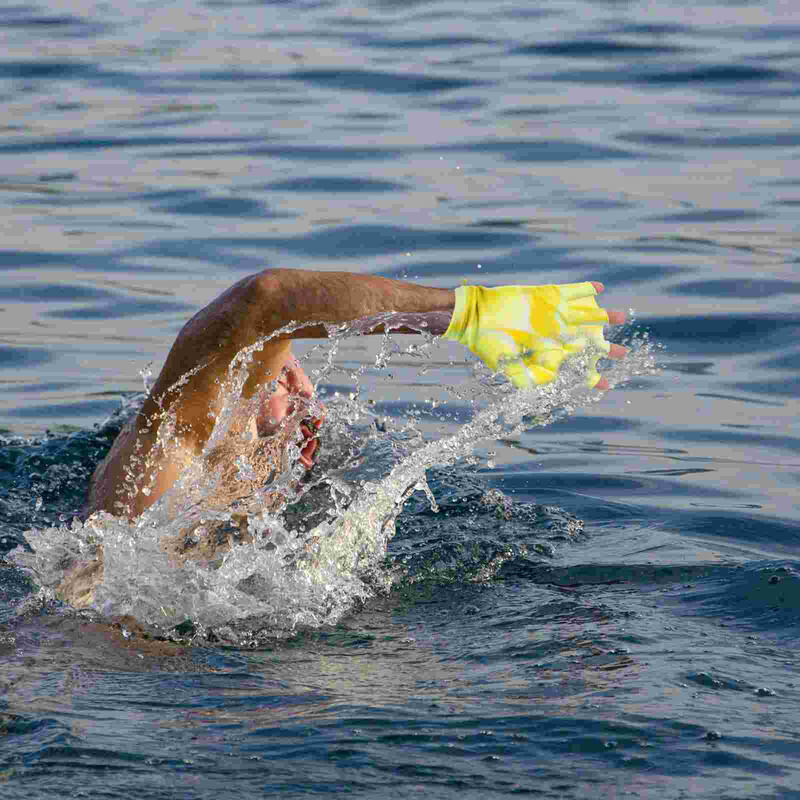 Mănuși de înot Palete Rezistență la apă Acoperire pentru mâini de exersare Scufundări din silicon Sală de antrenament la piscină pentru bărbați