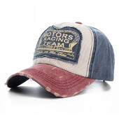 2024 Șapcă de baseball din bumbac spălat de înaltă calitate, deteriorată, cu motor Snapback, pălărie hip hop, pălării pentru tată, pentru bărbați, femei, șlefuit, os multicolor