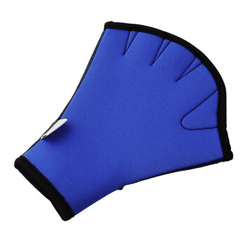 Πρόσφατα 1 ζευγάρι γάντια κολύμβησης Aquatic Fitness Water Resistance Aqua Fit Paddle Training Gloves Fingerless