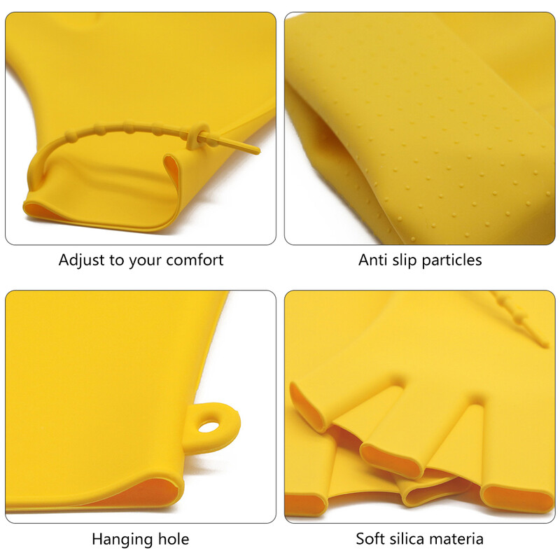 Mănuși de înot pentru copii și adulți Mănuși de antrenament de rezistență la apă pentru fitness, mănuși de silicon pentru înot, scufundări, mănuși de antrenament pentru înot