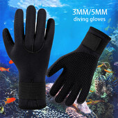 Jauni Pieaugušajiem Niršanas Cimdi Neoprēna 3mm 5mm Termiski zemūdens makšķerēšanas cimdi Pretslīdes sērfošanas peldēšanai Kajaku airēšanai snorkelēšanas cimdi