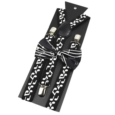 Jauna dizaina vecāku un bērnu mūzikas nots iekaru komplektā ietilpst Stave Rainbow tauriņš ballītes kleitas kreklam ikdienas valkāšanai, aksesuārs