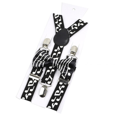 Jauna dizaina vecāku un bērnu mūzikas nots iekaru komplektā ietilpst Stave Rainbow tauriņš ballītes kleitas kreklam ikdienas valkāšanai, aksesuārs