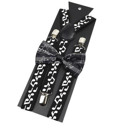 Jauna dizaina vecāku un bērnu mūzikas nots iekaru komplektā ietilpst Stave Rainbow tauriņš ballītes kleitas kreklam ikdienas valkāšanai, aksesuārs