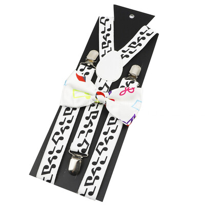 Jauna dizaina vecāku un bērnu mūzikas nots iekaru komplektā ietilpst Stave Rainbow tauriņš ballītes kleitas kreklam ikdienas valkāšanai, aksesuārs