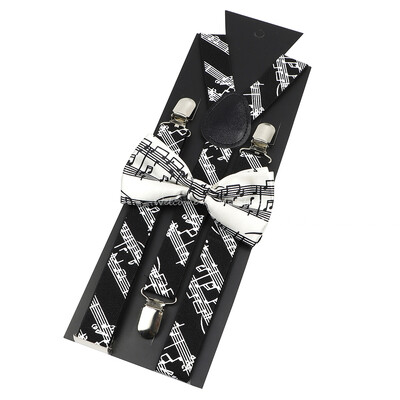 Jauna dizaina vecāku un bērnu mūzikas nots iekaru komplektā ietilpst Stave Rainbow tauriņš ballītes kleitas kreklam ikdienas valkāšanai, aksesuārs