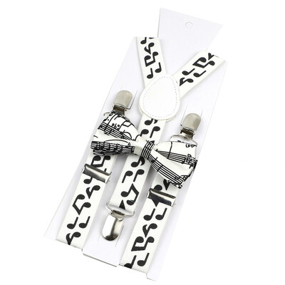 Jauna dizaina vecāku un bērnu mūzikas nots iekaru komplektā ietilpst Stave Rainbow tauriņš ballītes kleitas kreklam ikdienas valkāšanai, aksesuārs