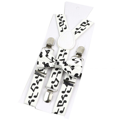 Jauna dizaina vecāku un bērnu mūzikas nots iekaru komplektā ietilpst Stave Rainbow tauriņš ballītes kleitas kreklam ikdienas valkāšanai, aksesuārs