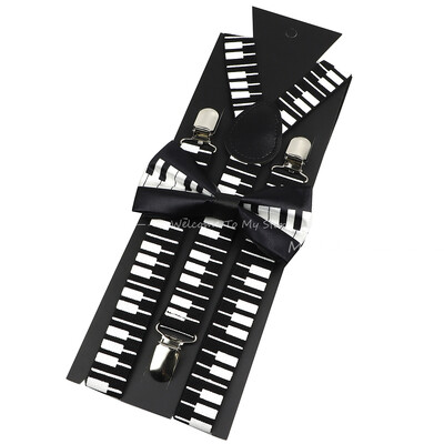 Jauna dizaina vecāku un bērnu mūzikas nots iekaru komplektā ietilpst Stave Rainbow tauriņš ballītes kleitas kreklam ikdienas valkāšanai, aksesuārs