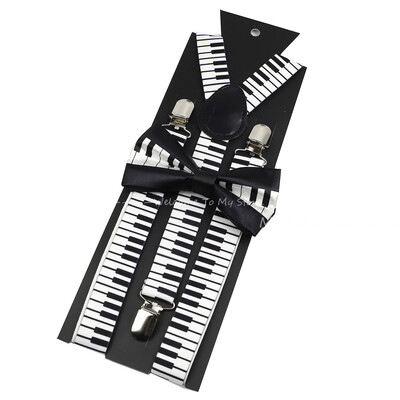 Jauna dizaina vecāku un bērnu mūzikas nots iekaru komplektā ietilpst Stave Rainbow tauriņš ballītes kleitas kreklam ikdienas valkāšanai, aksesuārs