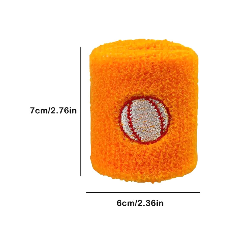 6 bucăți brățară sport colorată pentru copii, bandă de protecție pentru încheietura mâinii, alergare, fotbal, rugby, baschet, bretele Terry pentru transpirație
