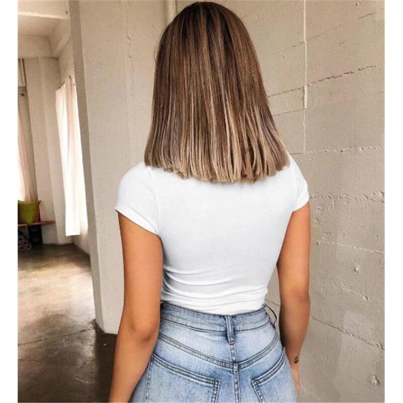 Vară Skinny Body Femme Costum Sexy Topuri Cu mânecă scurtă Body Body Body Salopete scurte pentru femei pentru haine