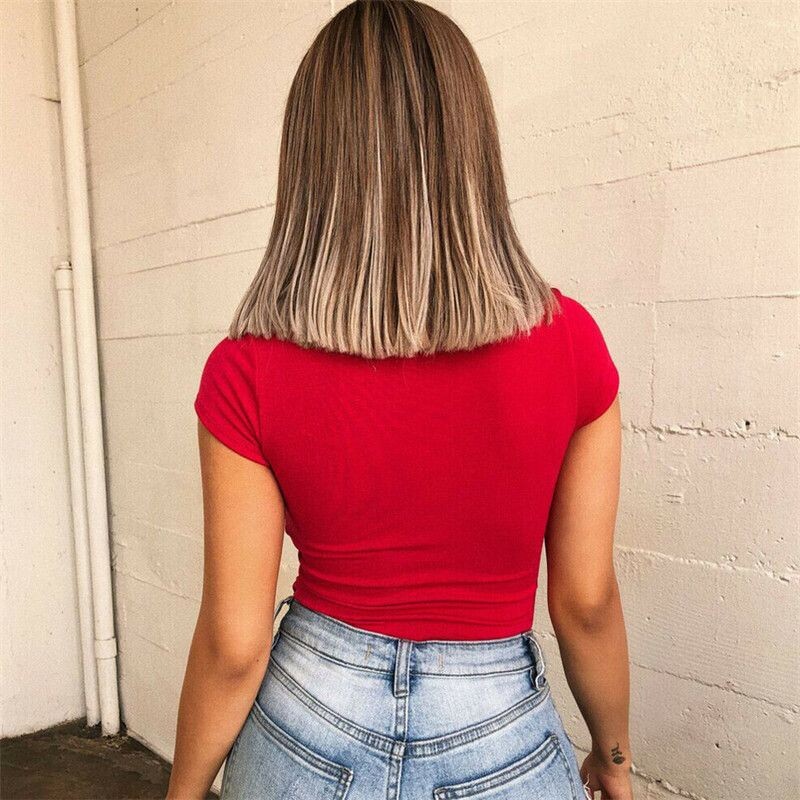 Vară Skinny Body Femme Costum Sexy Topuri Cu mânecă scurtă Body Body Body Salopete scurte pentru femei pentru haine