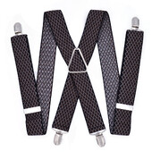 Odolné traky veľkej veľkosti pre mužov, nastaviteľné elastické traky s X chrbtom pre ženy, 55-palcové klipy na hnedej kockovanej podväzke