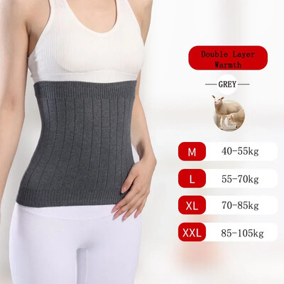 Suport termic de iarnă pentru talie Elastic pentru abdomen Încălzitor de presiune pentru spate Uzură interioară Curea de sprijin lombar Banda de protecție pentru stomac