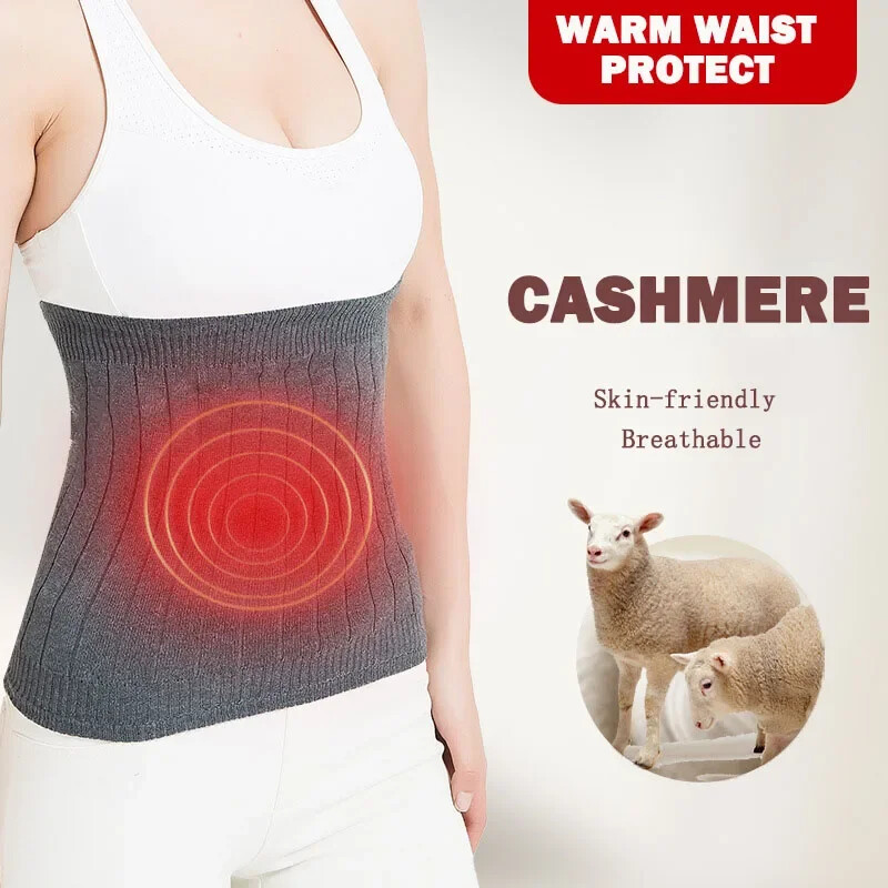 Suport termic de iarnă pentru talie Elastic pentru abdomen Încălzitor de presiune pentru spate Uzură interioară Curea de sprijin lombar Banda de protecție pentru stomac